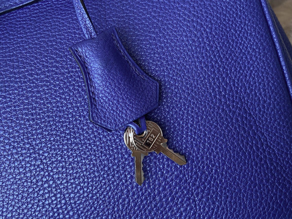 Hermès Bleu Électrique Togo Birkin 30 PHW