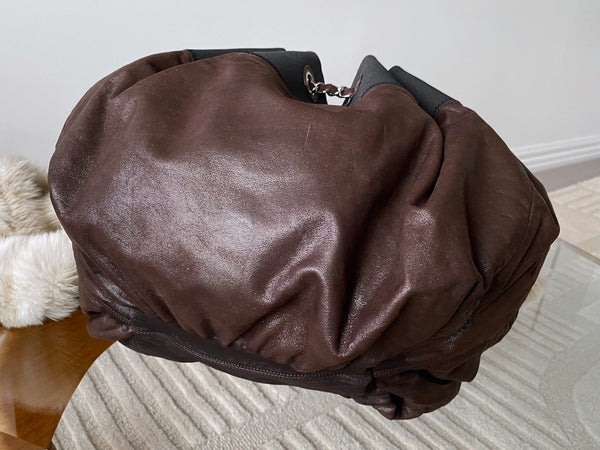 Chanel Iridescent Brown Coated Canvas Stretch Spirit Cabas