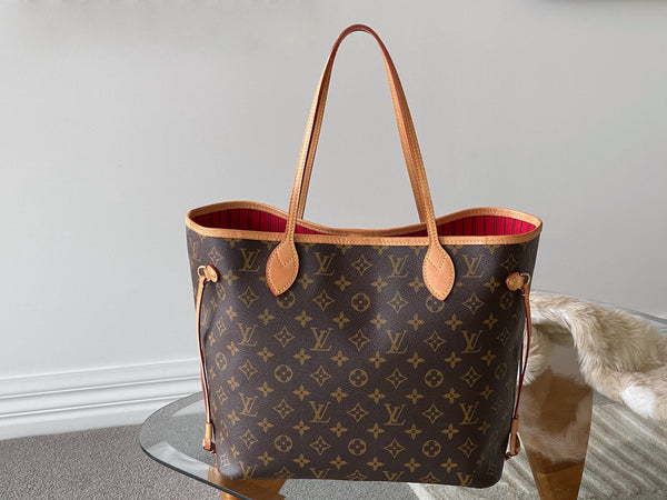 Louis Vuitton 2024 Monogram Cerise Neverfull MM