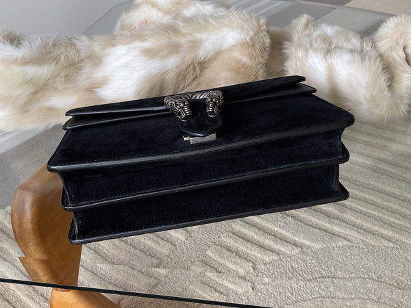 Gucci Black Suede Small Dionysus