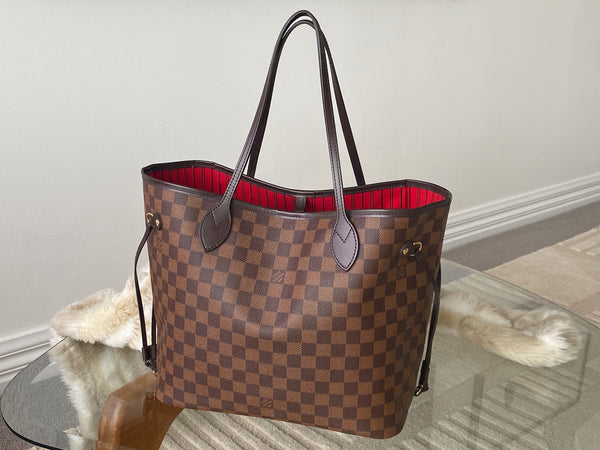 Louis Vuitton Damier Ebene Cerise Neverfull MM