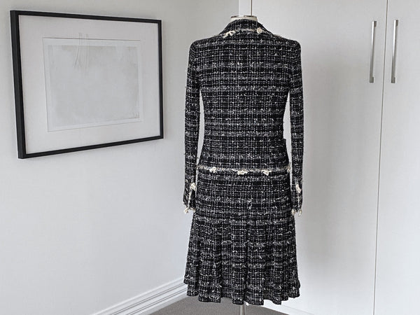 Chanel Cruise Runway Tweed Trompe L'Oeil Jacket Dress | Sz38FR