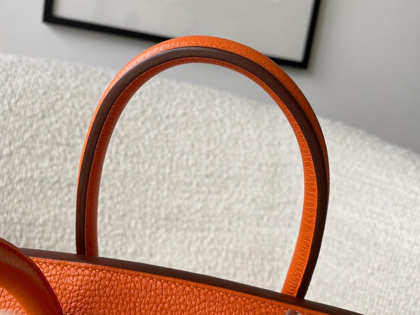 Hermès Orange H Togo Birkin 30 GHW