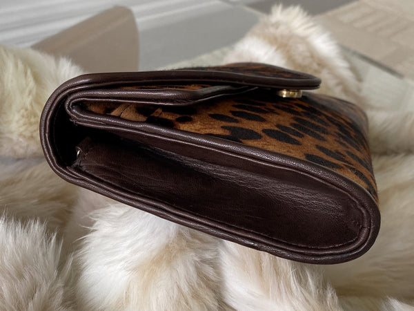 Christian Louboutin Cheetah Pony Hair Envelope Bag