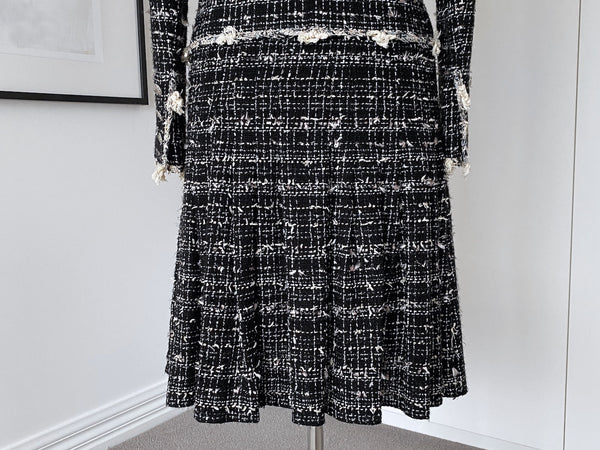 Chanel Cruise Runway Tweed Trompe L'Oeil Jacket Dress | Sz38FR