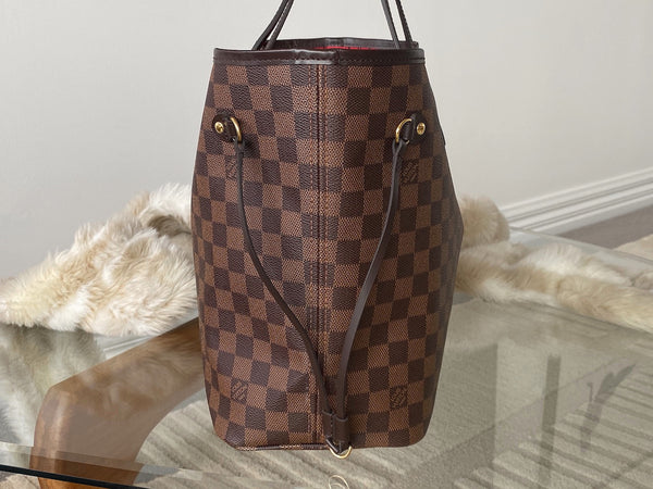 Louis Vuitton Damier Ebene Cerise Neverfull MM