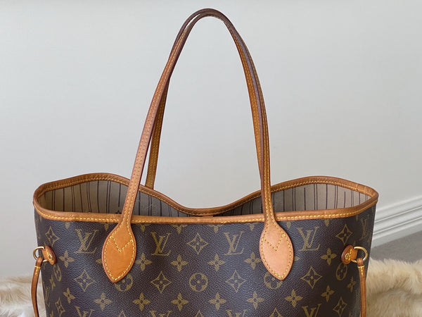 Louis Vuitton Monogram Beige Neverfull MM