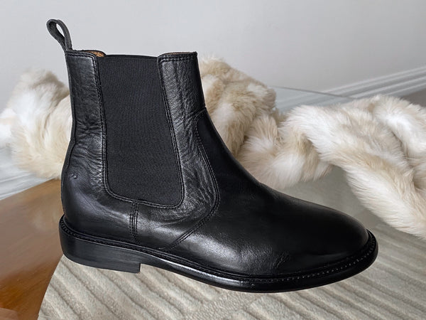 Isabel Marant Black Calf Leather Modern Chelsea Boots | NIB | Sz38