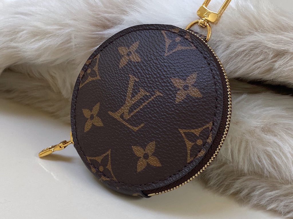 Louis Vuitton Authentic Monogram Round Coin Purse Made in France