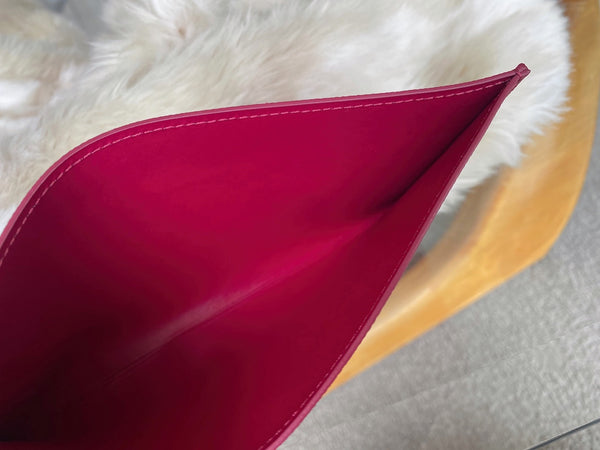Louis Vuitton Fuchsia Grained Cowhide Pochette Félicie Insert
