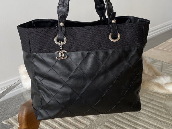 Chanel Black Paris-Biarritz Grand Shopping Tote