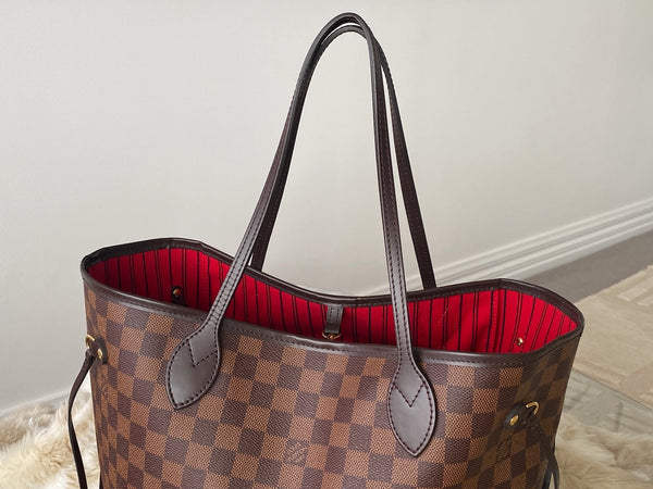 Louis Vuitton Damier Ebene Cerise Neverfull MM