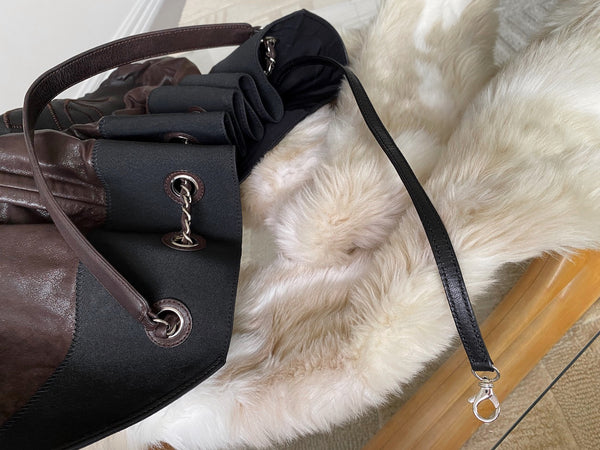Chanel Iridescent Brown Coated Canvas Stretch Spirit Cabas