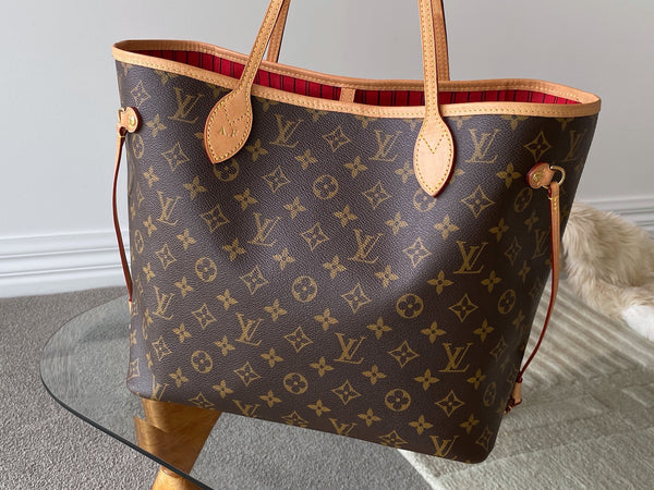 Louis Vuitton 2024 Monogram Cerise Neverfull MM