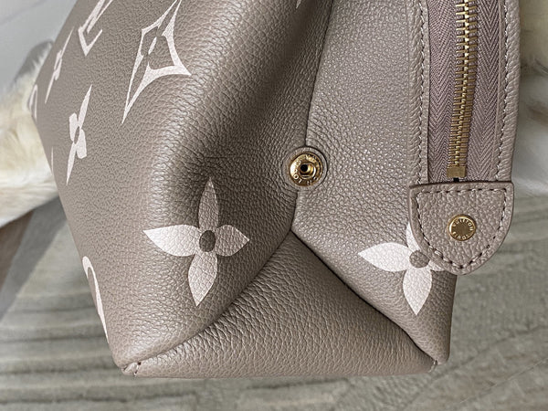 Louis Vuitton Tourterelle Crème Bicolour Monogram Empreinte Petit Palais | NEW