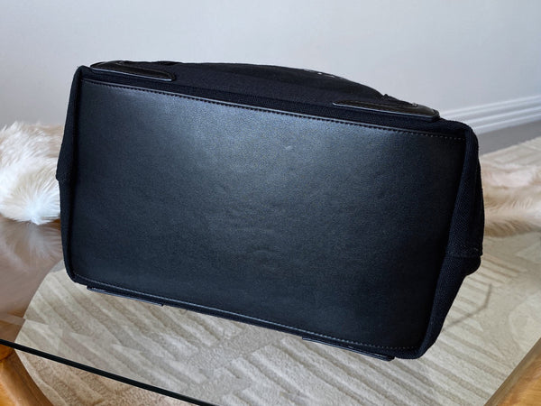 Balenciaga Black Canvas Small Cabas S Tote