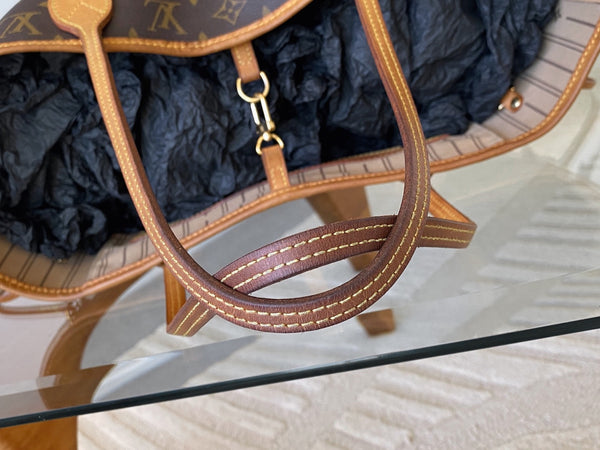 Louis Vuitton Monogram Beige Neverfull MM