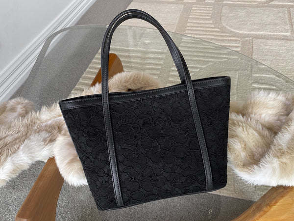 Dolce & Gabbana Black Embroidery Miss Escape Tote