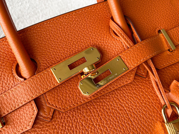 Hermès Orange H Togo Birkin 30 GHW