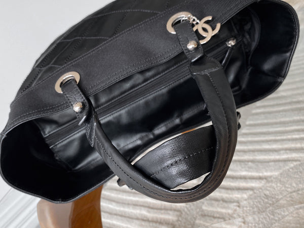 Chanel Black Paris-Biarritz Grand Shopping Tote
