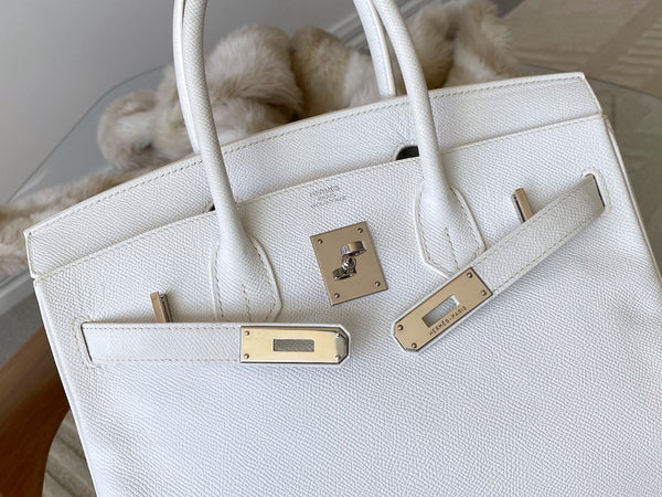 Hermès Blanc Epsom Birkin 30 PHW