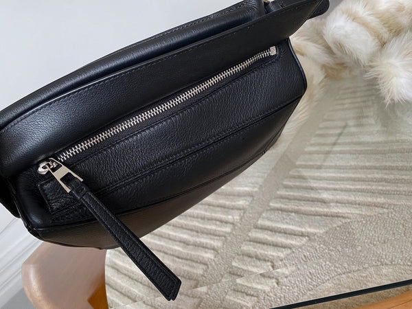 Loewe Black Grained Calfskin Small Classic Puzzle Bag