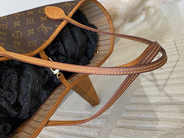 Louis Vuitton Monogram Beige Neverfull MM
