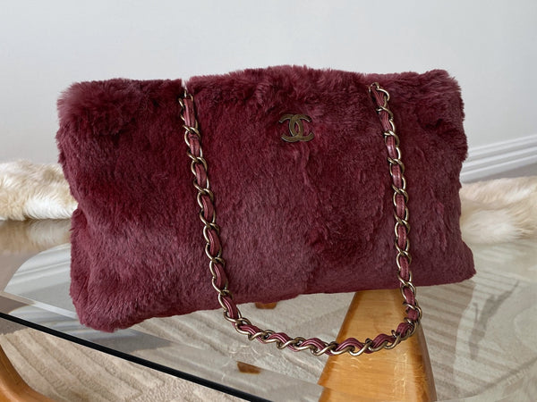 Chanel Bordeaux Lapin Chain Bag