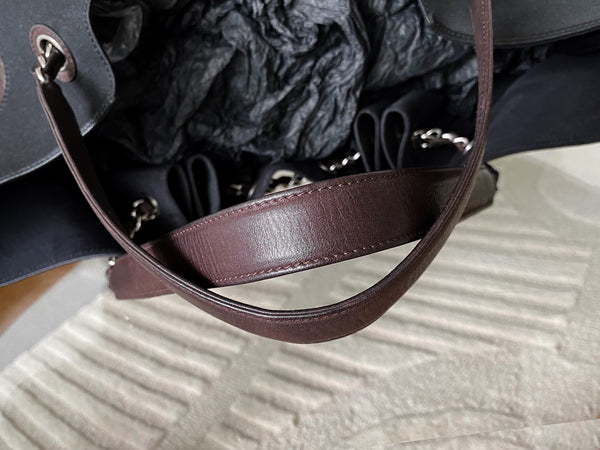 Chanel Iridescent Brown Coated Canvas Stretch Spirit Cabas