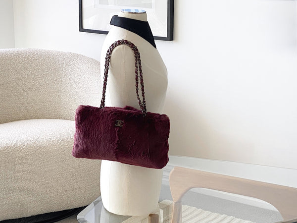 Chanel Bordeaux Lapin Chain Bag