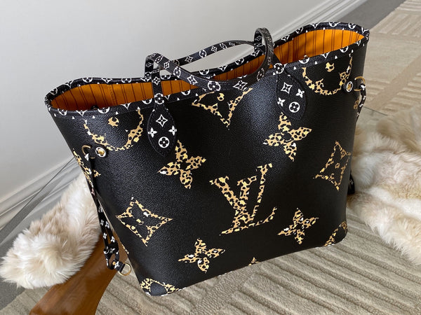 Louis Vuitton LE Monogram Giant Black Jungle Neverfull MM