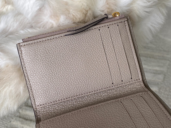 Louis Vuitton Tourterelle Crème Bicolour Monogram Empreinte Victorine Wallet | BNIB