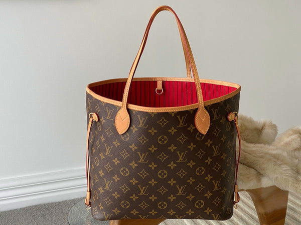 Louis Vuitton 2024 Monogram Cerise Neverfull MM