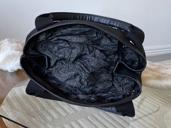 Balenciaga Black Canvas Small Cabas S Tote