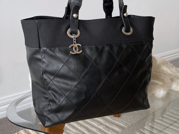 Chanel Black Paris-Biarritz Grand Shopping Tote