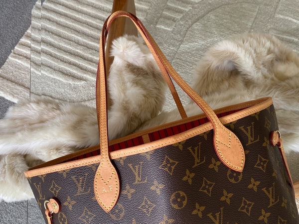 Louis Vuitton 2024 Monogram Cerise Neverfull MM