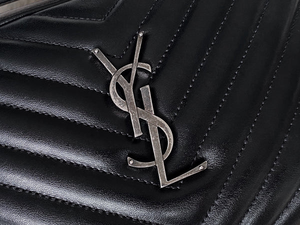 Saint Laurent Black Calfskin Lou Camera Bag
