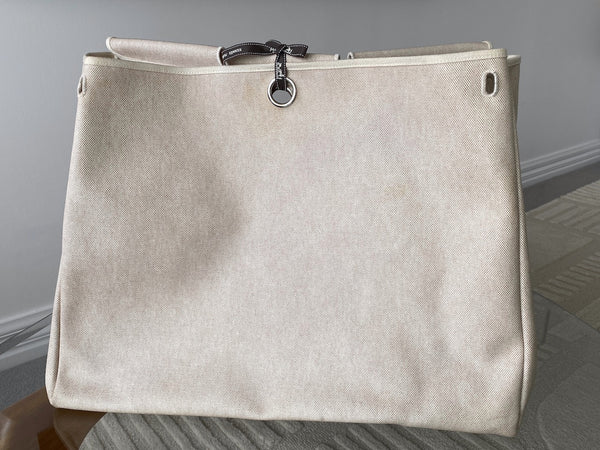 Hermès Toile Naturel & Vache Hunter Herbag Cabine 50