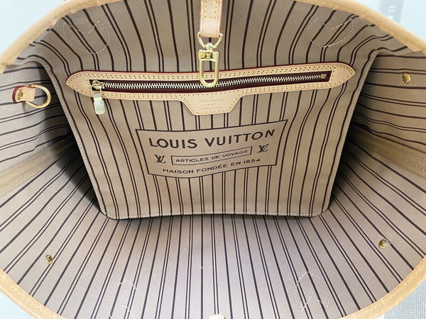 Louis Vuitton 2021 Monogram Beige Neverfull MM