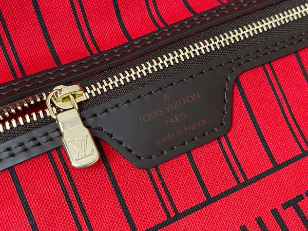 Louis Vuitton Damier Ebene Cerise Neverfull MM