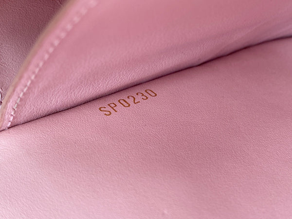 Louis Vuitton Monogram Rose Ballerine Flore Chain Wallet