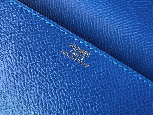Hermès Bleu France Courchevel Belted Waist Pochette