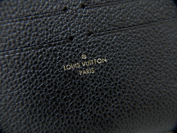 Louis Vuitton Grained Cowhide Noir Pochette Félicie Insert | New