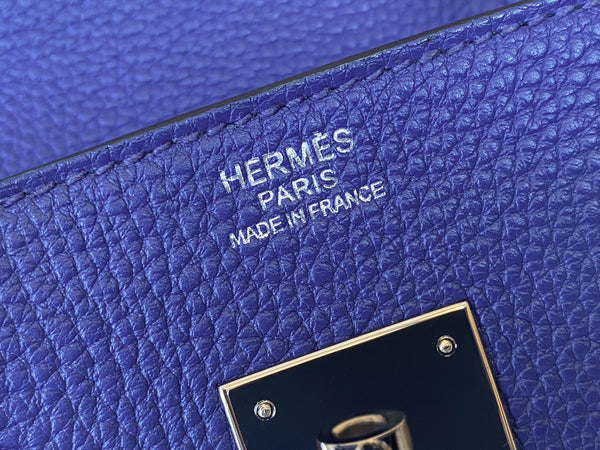 Hermès Bleu Électrique Togo Birkin 30 PHW
