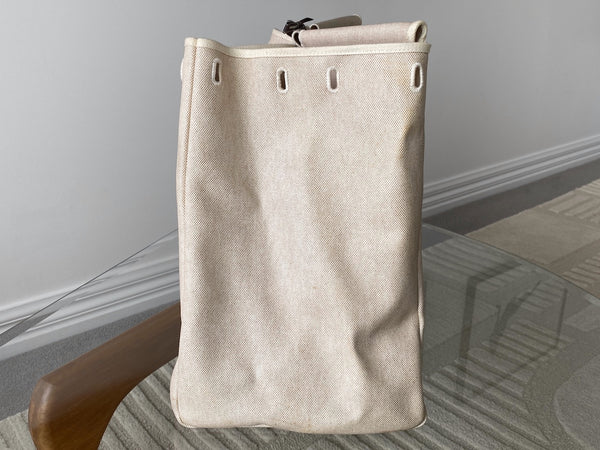 Hermès Toile Naturel & Vache Hunter Herbag Cabine 50