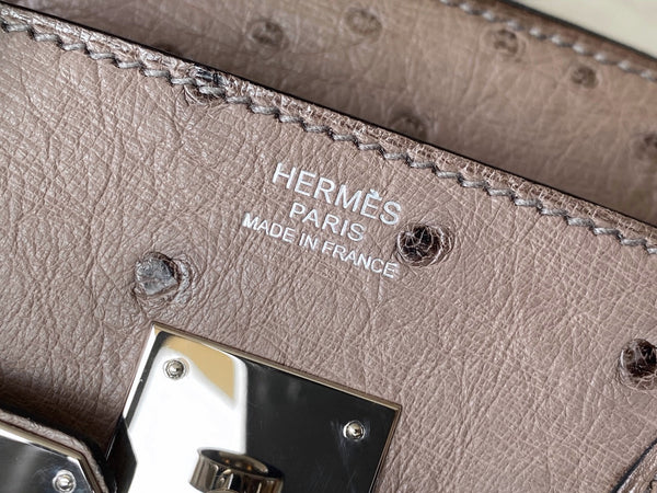 Hermès Mousse Ostrich Birkin 30 PHW