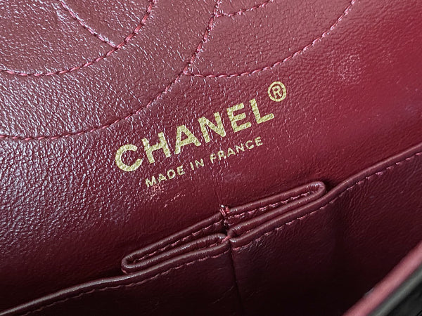 Chanel LE Black Patent Puzzle 2.55 Reissue 225 Double Flap AGHW
