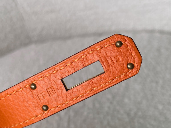 Hermès Orange H Togo Birkin 30 GHW