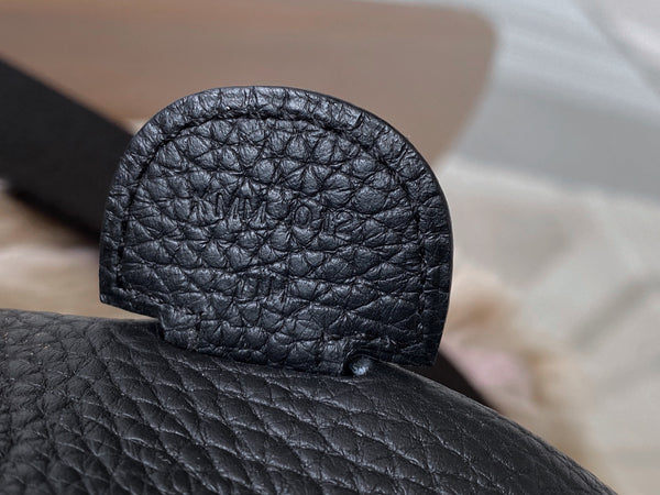 Hermès Noir Veau Taurillon Clémence Evelyne III GM