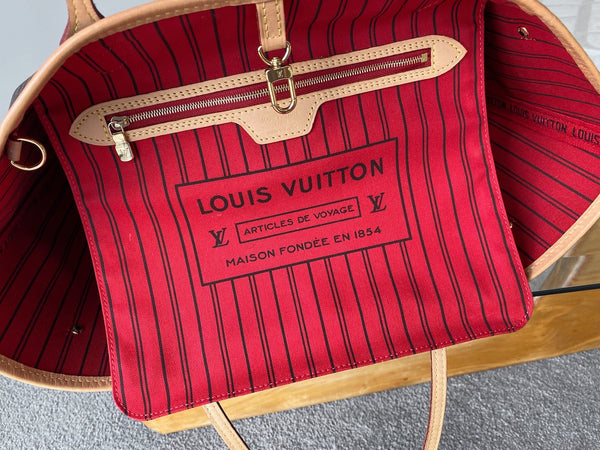 Louis Vuitton 2024 Monogram Cerise Neverfull MM